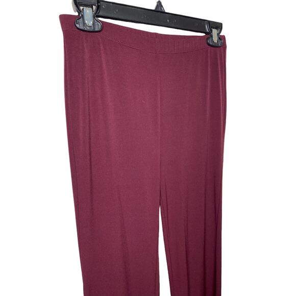 Forever 21 Maroon Stretchy Flared Legging Pants Medium - Picture 6 of 6